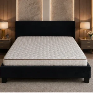 Lit Double 160x200 cm – Confort Optimal, Design Contemporain et Structure Solide