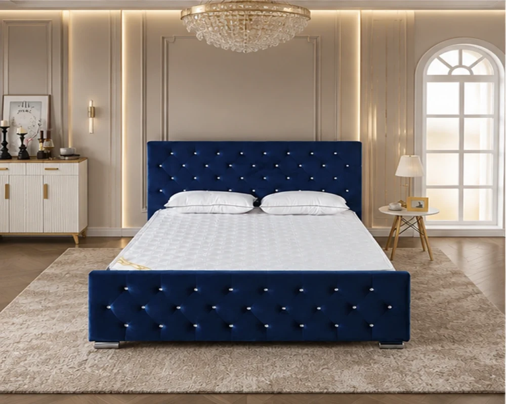 Lit Double 140x190 cm – Sommier Inclus et Design Contemporain