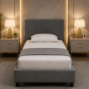 Lit Simple 90x190 cm – Design Moderne, Structure Robuste et Confort Premium pour Chambre Adulte ou Enfant