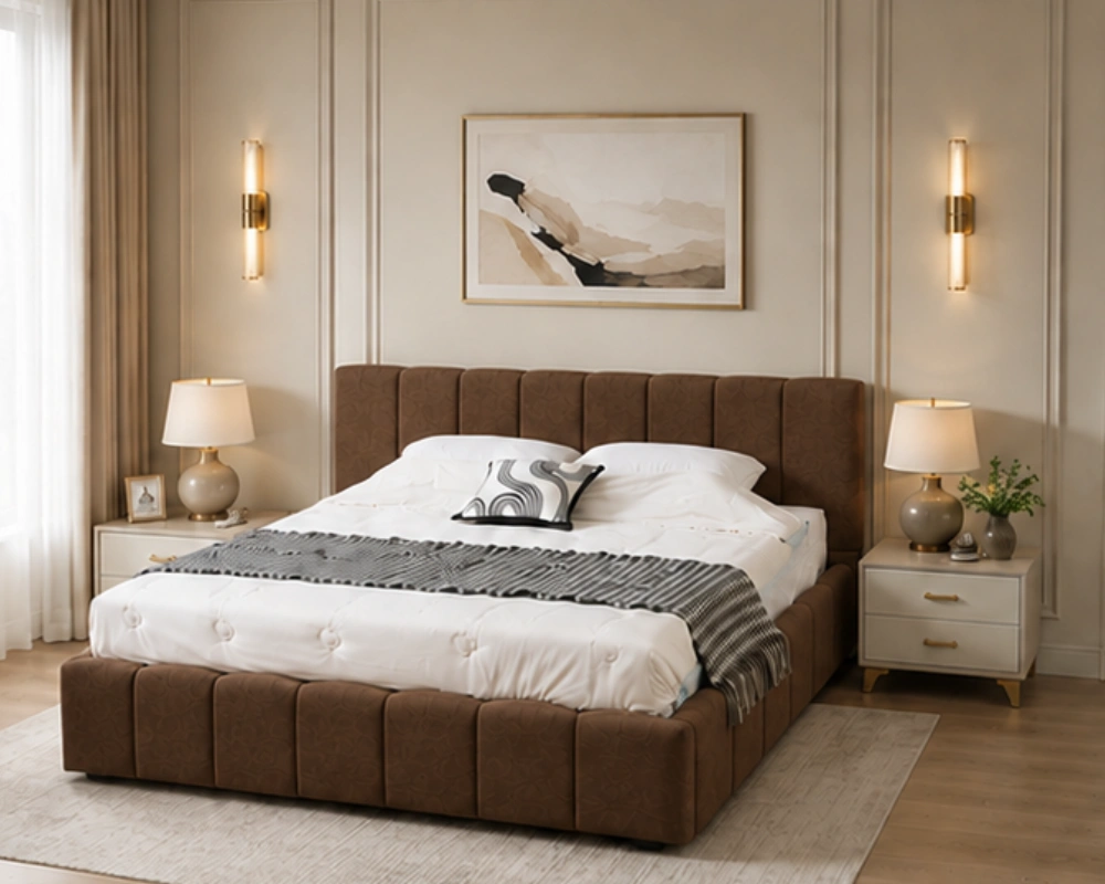 Lit Coffre Design en Velours avec Rangement Intégré et Ouverture Hydraulique – 180 × 200 cm - Lit Coffre - Lit Coffre king size – Image 4