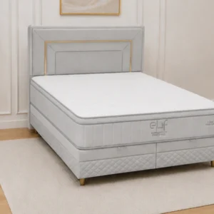 Lit Coffre avec Rangement Intégré- Structure Solide et Durable -  Style Contemporain Confort au Quotidien