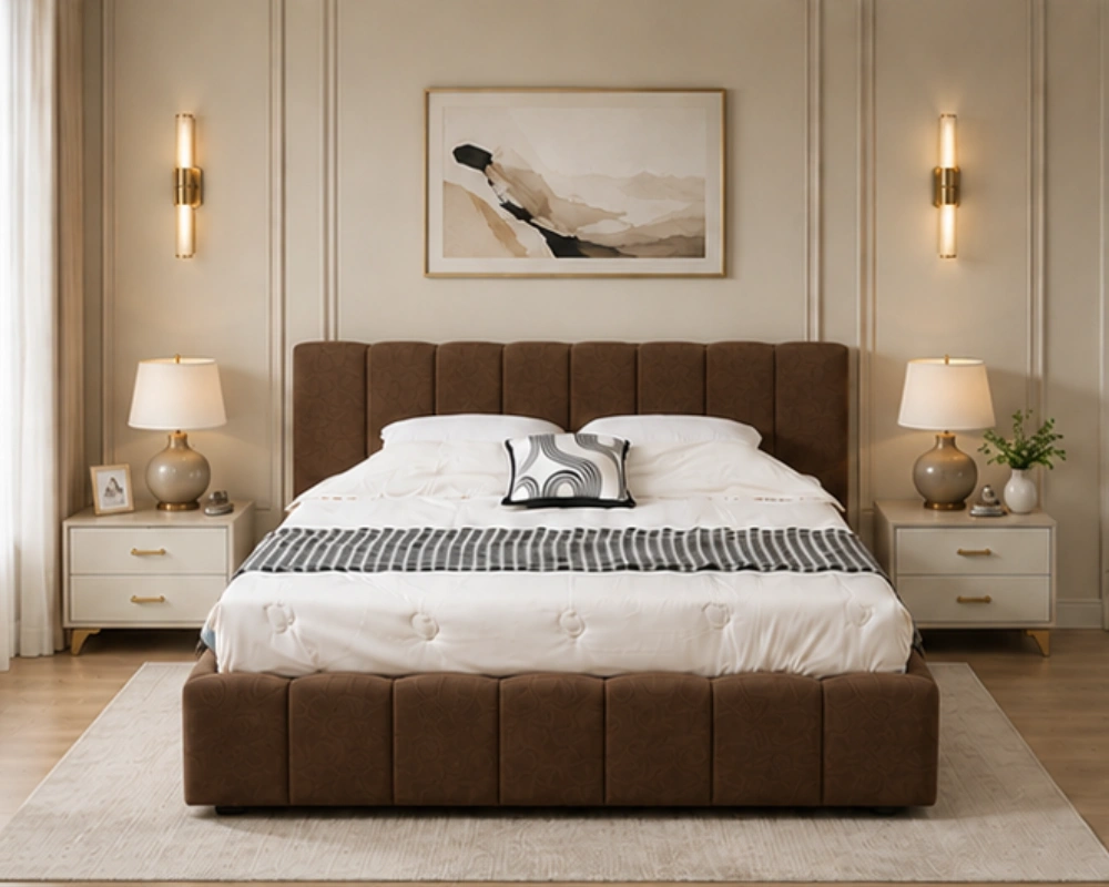 Lit Coffre Design en Velours avec Rangement Intégré et Ouverture Hydraulique – 180 × 200 cm - Lit Coffre - Lit Coffre king size – Image 2
