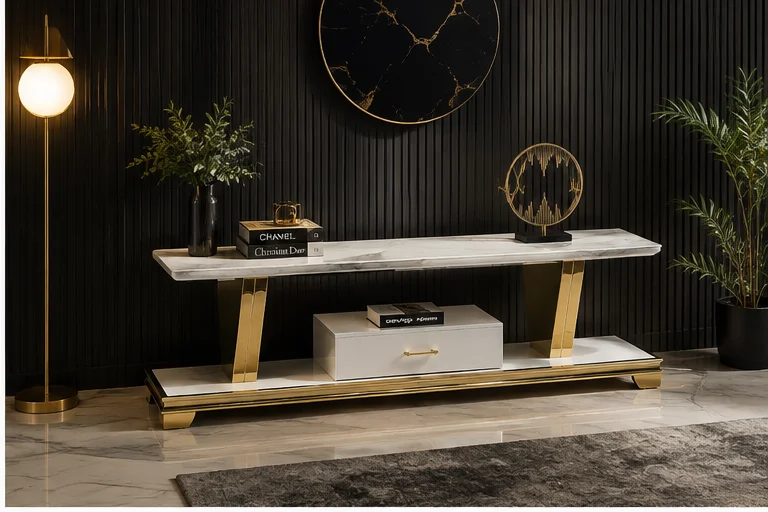 Meuble TV Moderne Élégant – Design Premium et Contemporain pour Décoration de Salon – Image 2