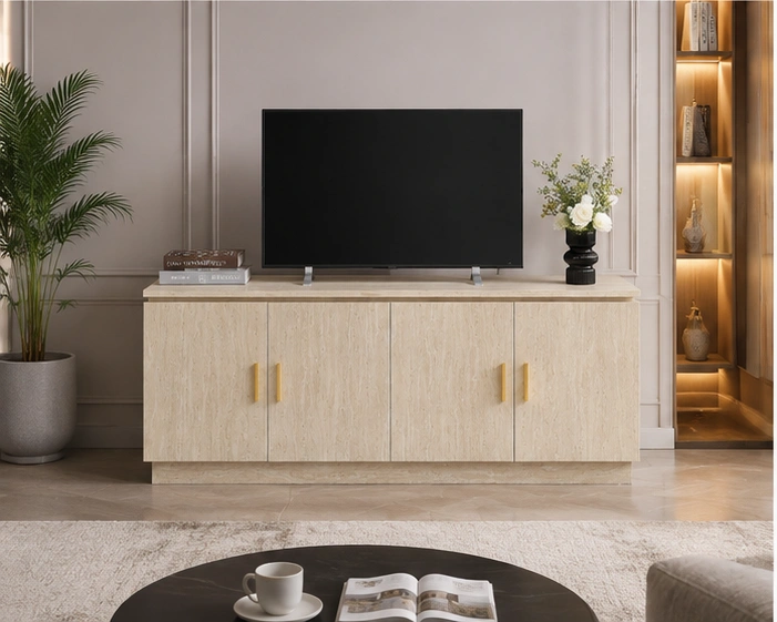 Meuble TV Design Moderne - Meuble TV Contemporain en Bois - Meuble TV de Salon Design