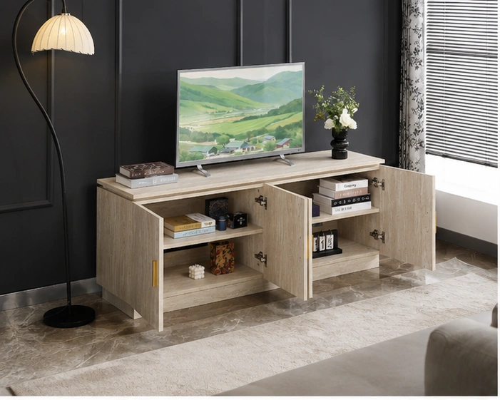 Meuble TV Design Moderne - Meuble TV Contemporain en Bois - Meuble TV de Salon Design – Image 4