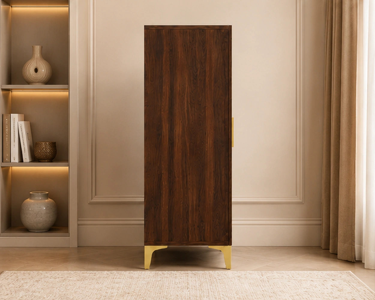 Meuble à Chaussures en Bois avec 2 Portes - Meuble à Chaussures Design avec Grand Rangement – Image 3