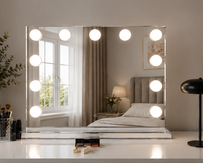 Grand Miroir de Beauté avec LED - Grand Miroir Mural avec Éclairage – Image 2