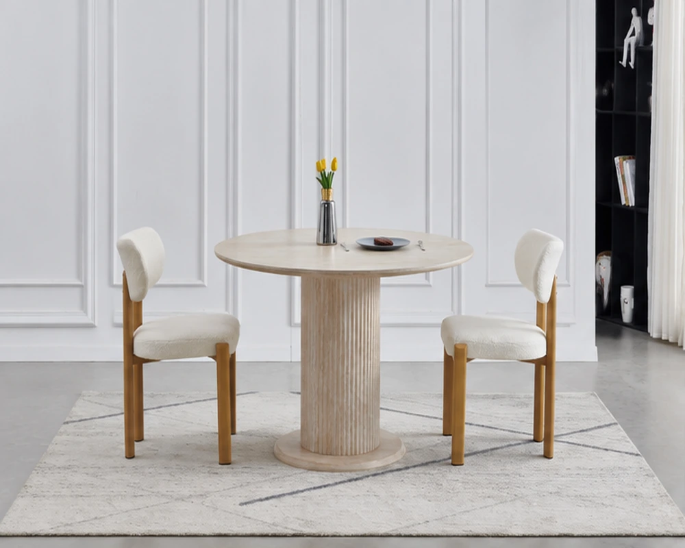Table à Manger Rectangulaire Design avec 4 Chaises – Ensemble Contemporain pour Intérieur Raffiné