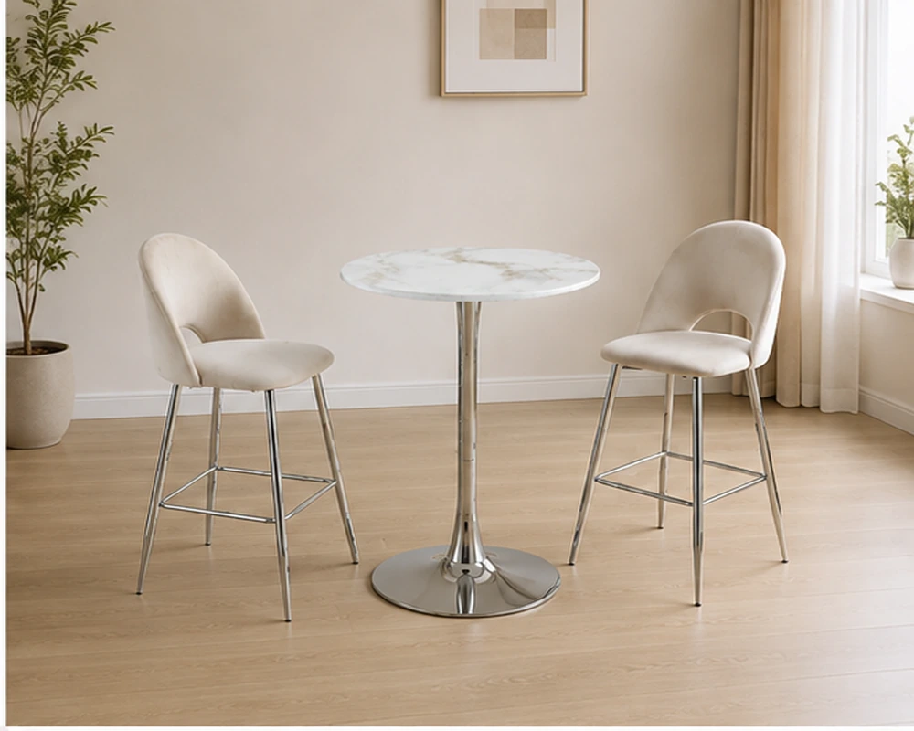 Table de Repas Élégante avec 4 Chaises – Ensemble Moderne et Confortable pour Salle à Manger