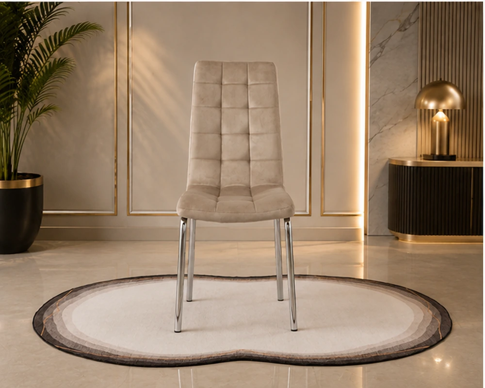 Chaise de repas moderne et raffinée - Assise confortable pour maison et décoration intérieure contemporaine
