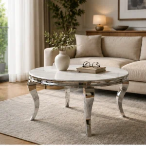 Table Basse de Salon au Style Élégant - Table Basse Blanche Style Moderne