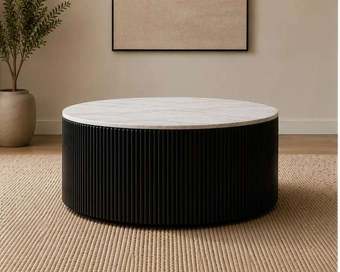 Table Basse Moderne avec Pieds Chromés - Table Basse Moderne de Qualité Premium – Image 2