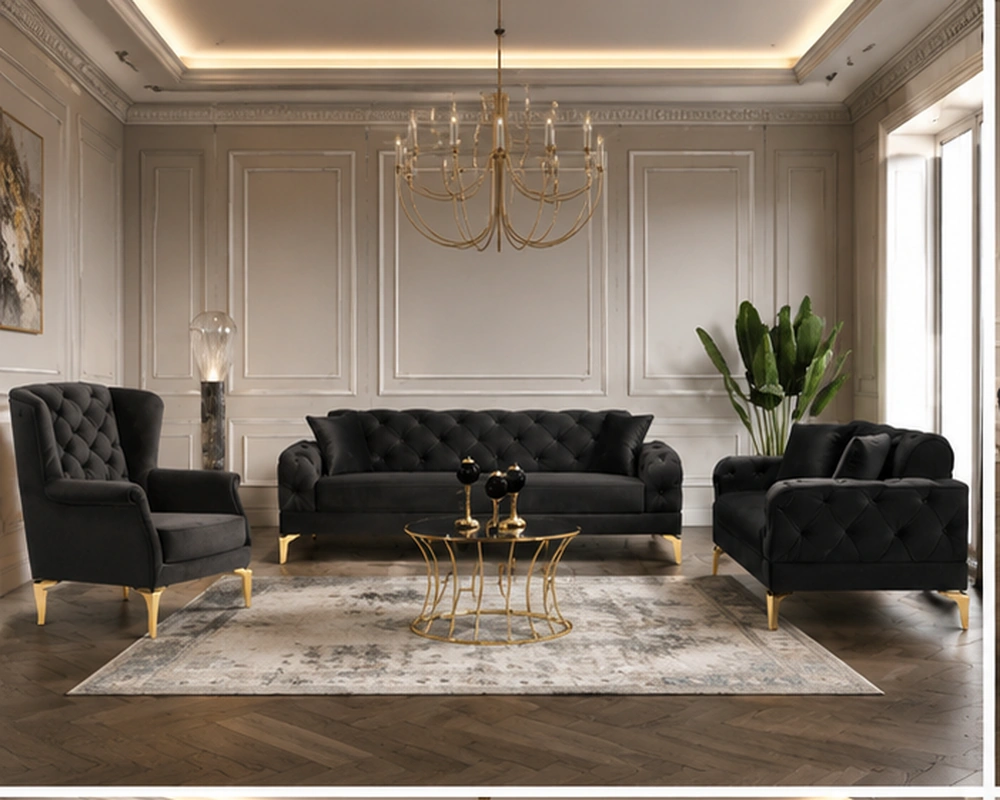 Salon 3+2+1 Élégant - Ensemble de Canapés Premium pour Maison Moderne et Raffinée – Image 3
