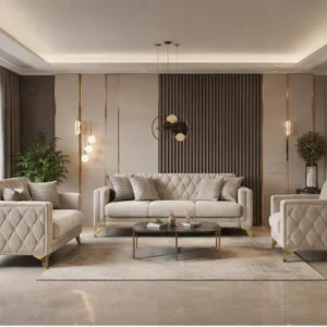 Ensemble de Canapés 3+2+1 Moderne - Salon Complet en Tissu Haut de Gamme pour Intérieur Élégant