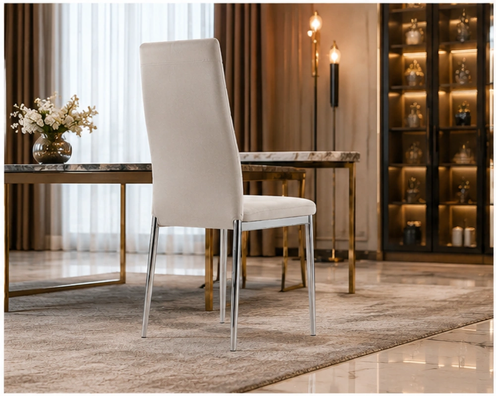 Chaise salle à manger tendance – chaise rembourrée et confortable – Image 3