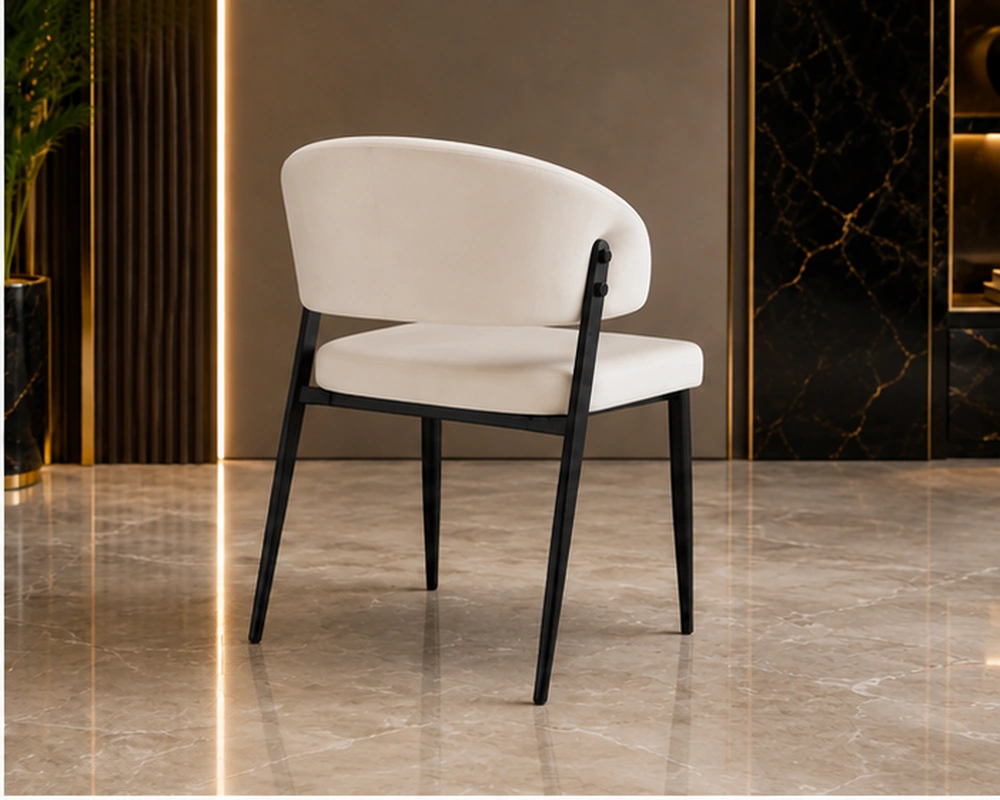 Chaise de Salle à Manger Moderne – Design Élégant Disponible en Lot de 4 ou 6 – Image 2