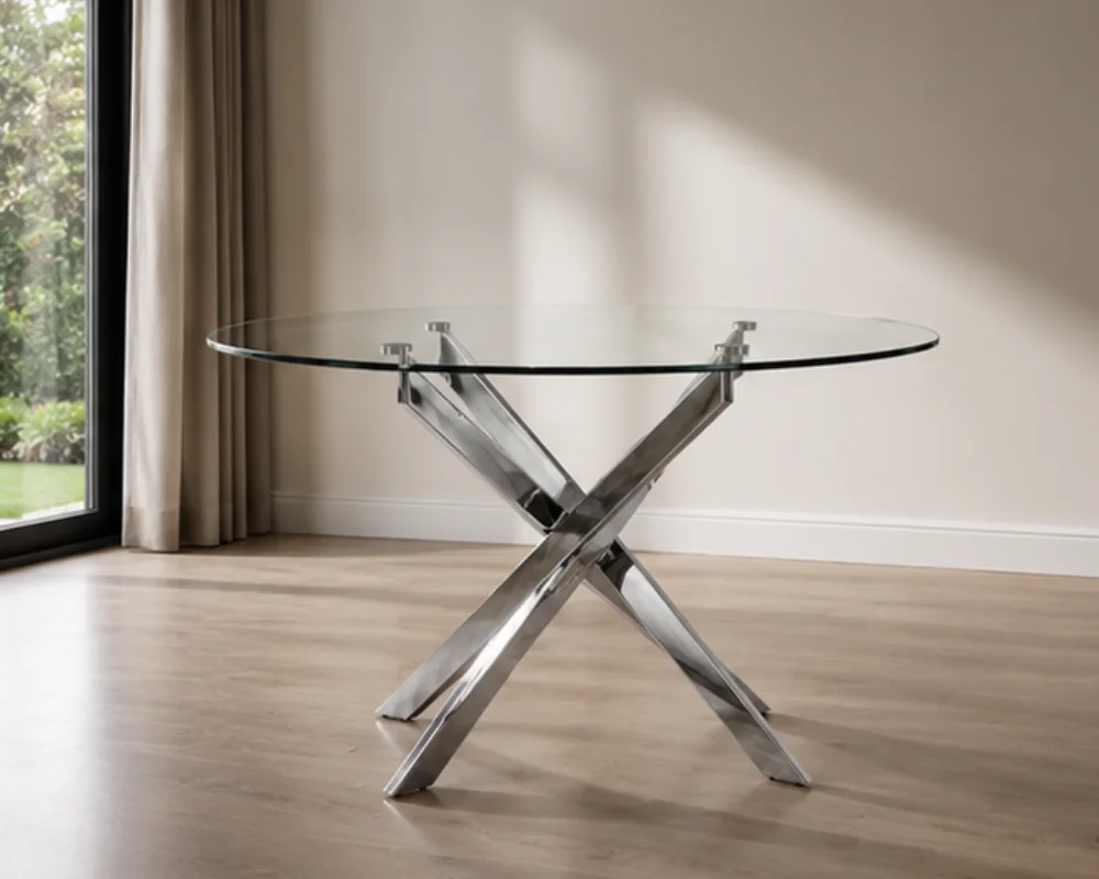 Table de salle à manger ronde – table de salle à manger 100 x 75 cm – Image 5