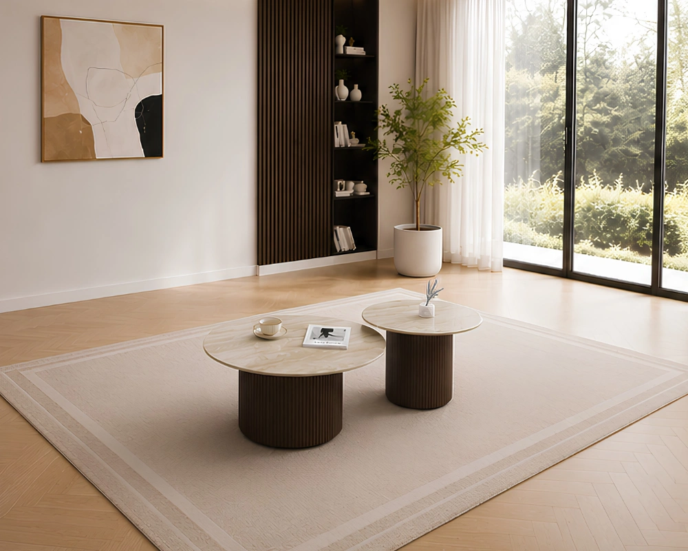 Table Basse en Bois Naturel pour Salon – Design Authentique, Chic et Raffiné