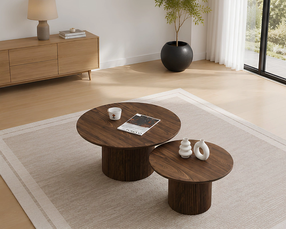 Table Basse en Bois de Style Moderne – Meuble Élégant pour Salon et Salle de Séjour