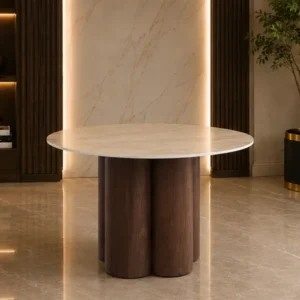Table à Manger Design en Bois - Table Familiale Moderne et Conviviale