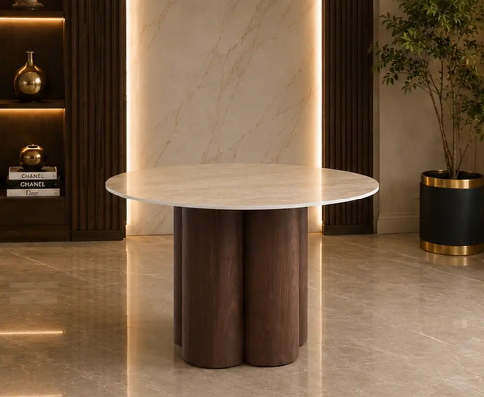 Table à Manger Design en Bois - Table Familiale Moderne et Conviviale
