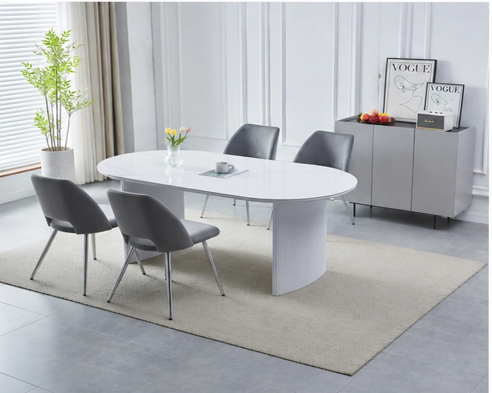 Ensemble Salle à Manger Moderne avec 4 Chaises – Table Élégante pour Repas Quotidiens et Réceptions – Image 5