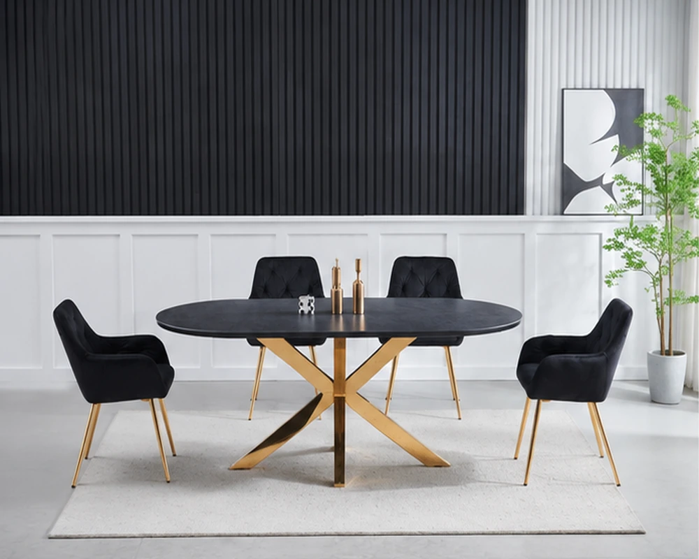 Table de Repas Contemporaine – Mobilier Élégant pour Intérieur Moderne – Image 2