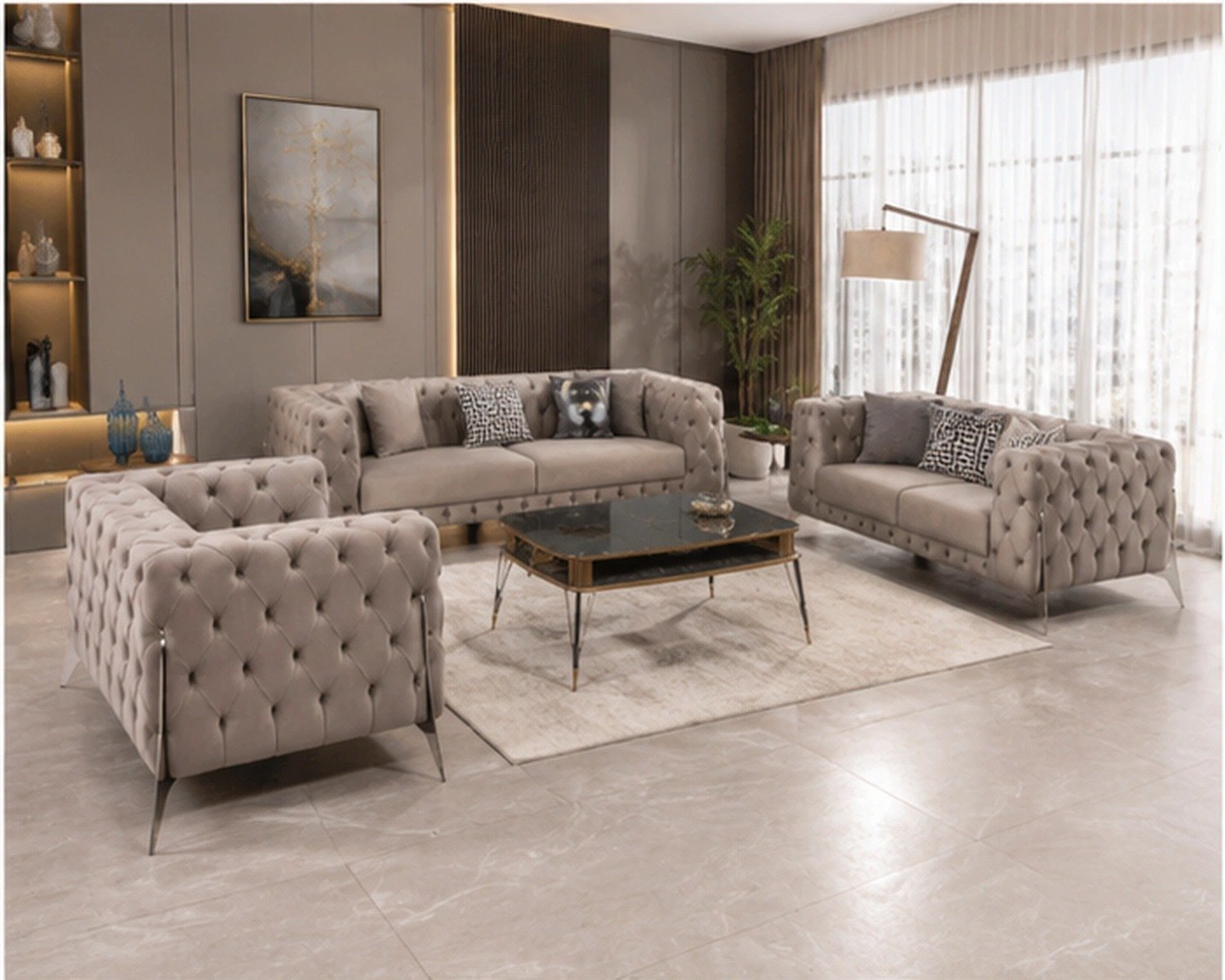 Salon Canapés 3+2+1 Élégant et Confortable - Canapé 3+2+1 Confort Premium - Canapé 3 places - Canapé 2 places - Canapé 1 places – Image 4