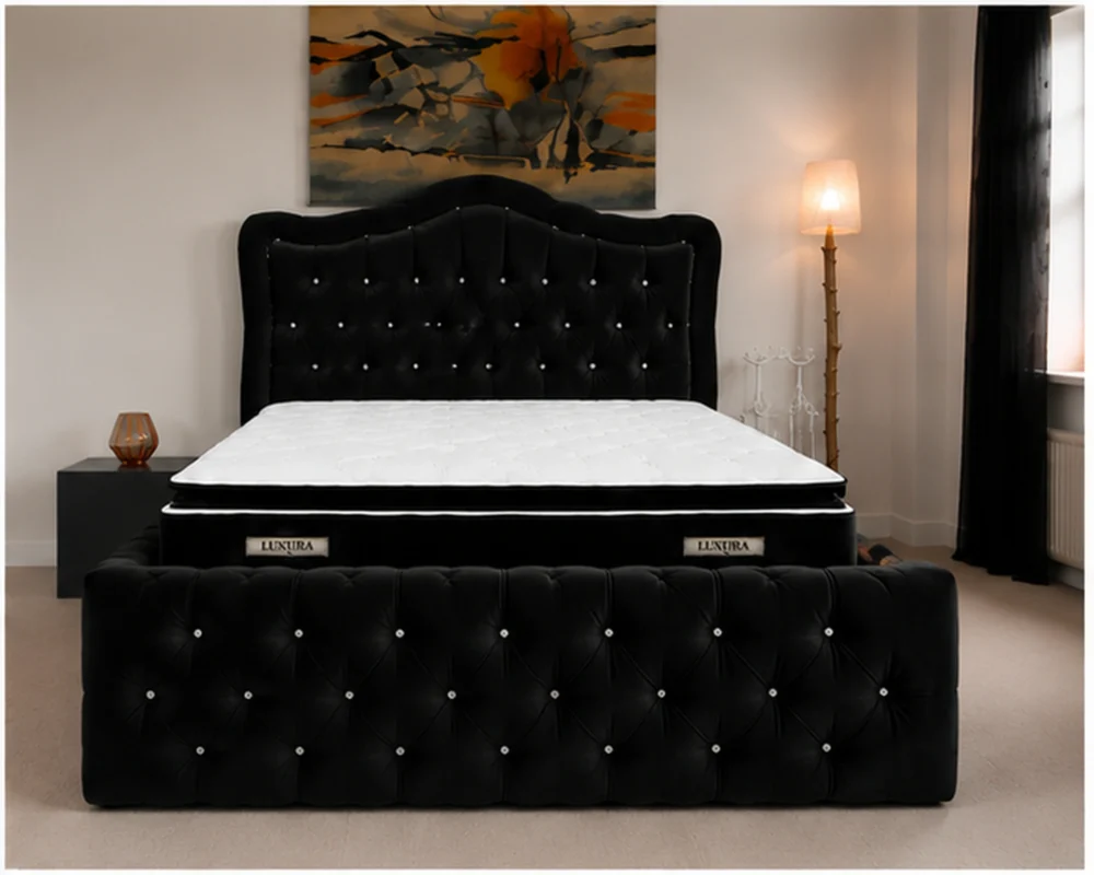 Lit Sommier 160x200 cm Design Moderne - Lit Sommier 160x200cm