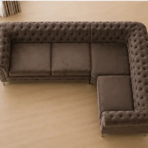Canapé-lit convertible moderne en forme de L avec méridienne pour salon - Modern Comfort for Your Living Room
